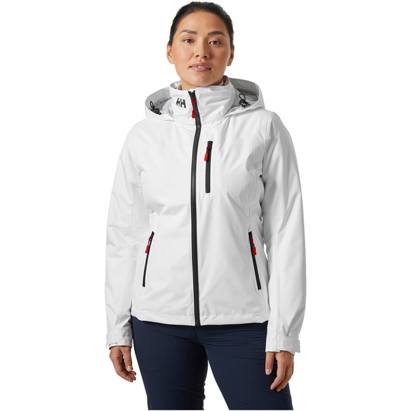 2026 Helly Hansen Womens Crew Hooded Midlayer Sailing Jacket 2.0 34447 - White